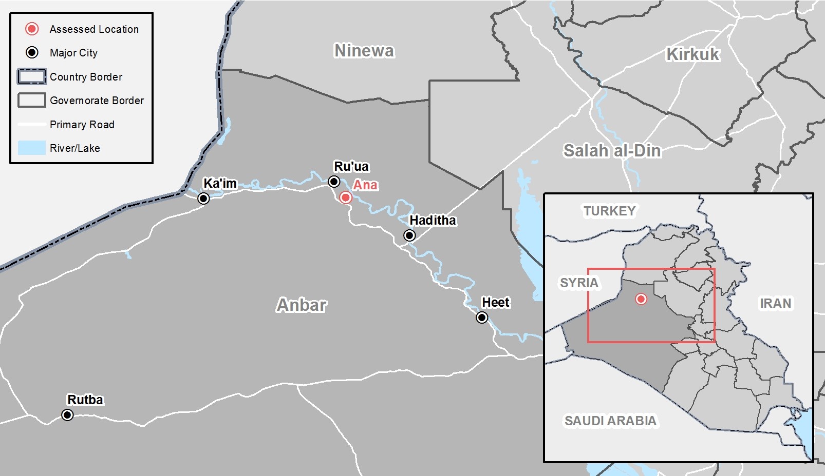 Western Anbar (Ana), Joint Rapid Assessment of Markets (JRAM) Iraq ©REACH/2017