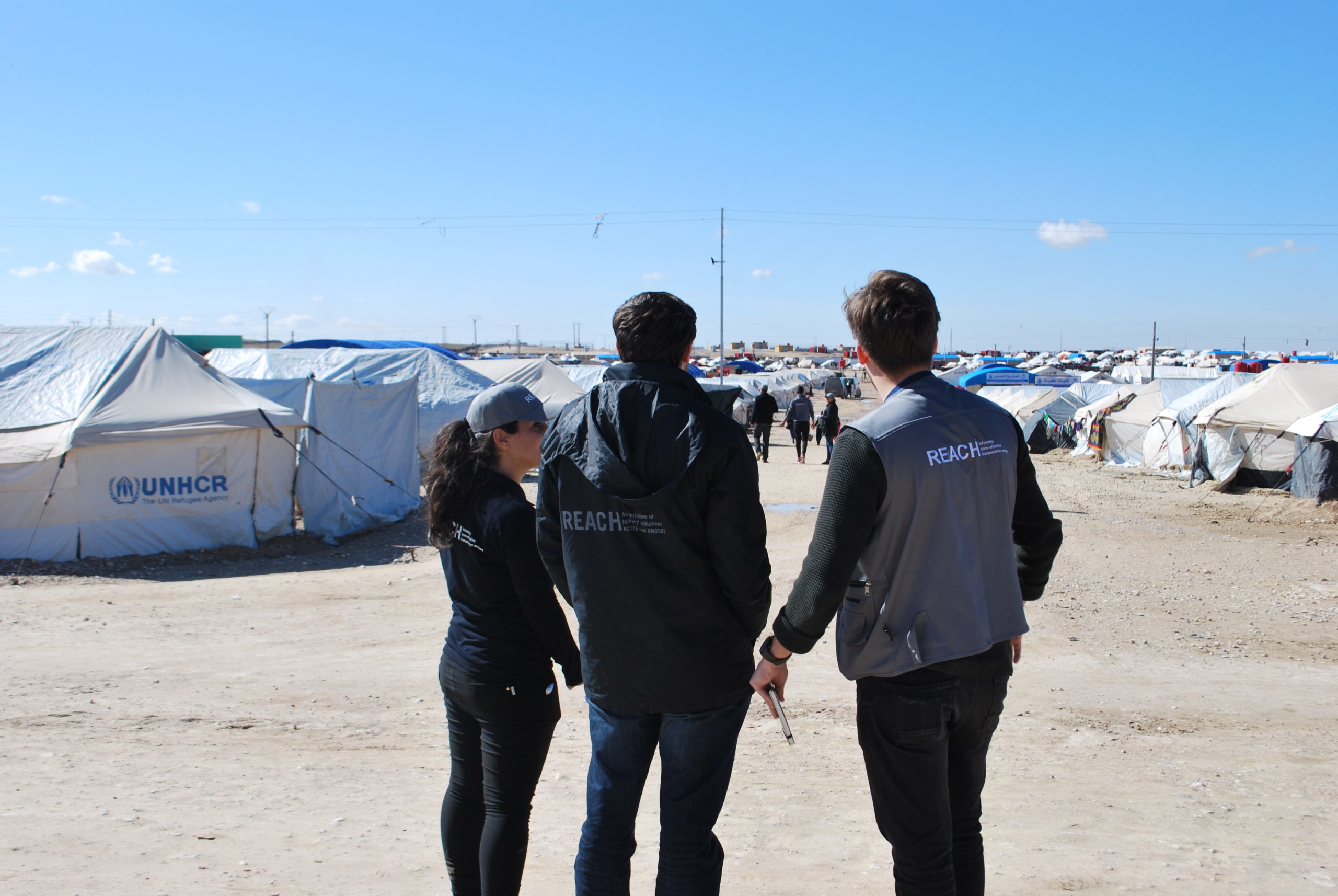 Data collection teams in Areesheh camp ©REACH/2018