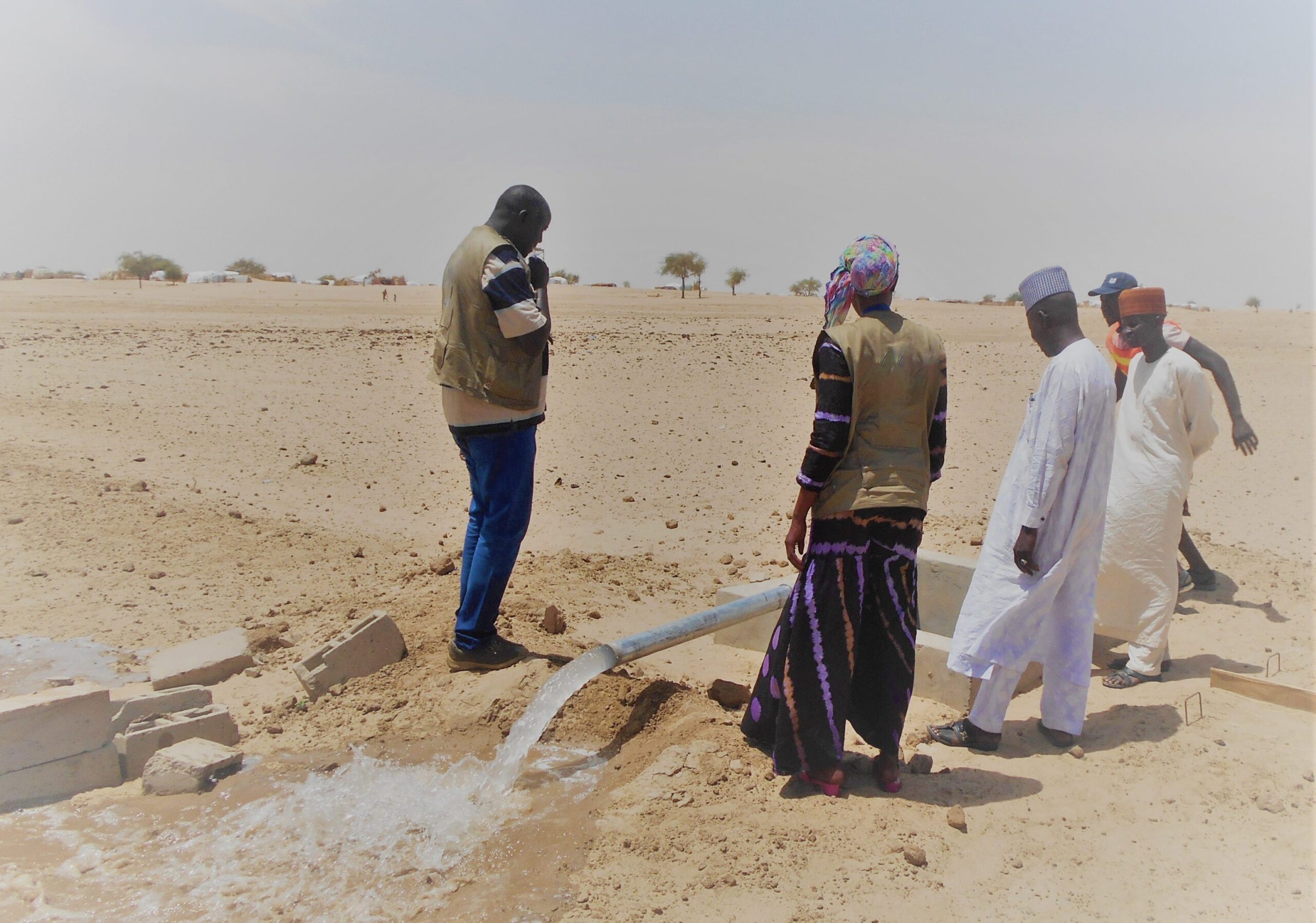 Extending the water adduction network in Kindjandi, Diffa region. © ACTED/REACH March 2018