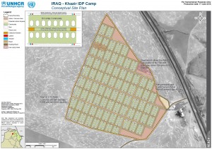 REACH’s mapping support to site planning for IDP camps, Iraq