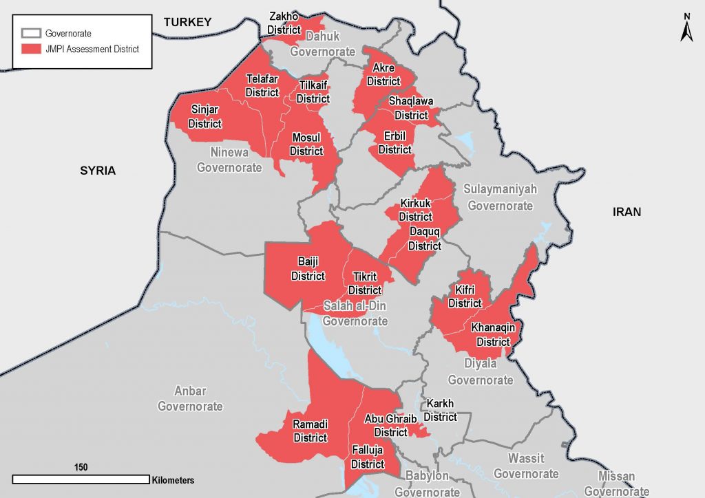 JPMI - All assessed districts since November 2016. Iraq ©REACH/2018