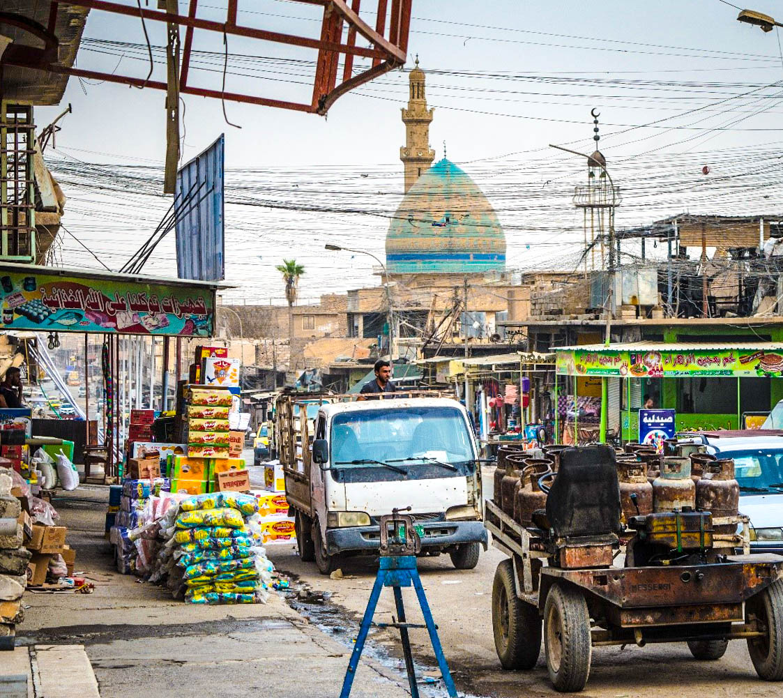 Market street in West Mosul, Iraq © IMPACT/2017