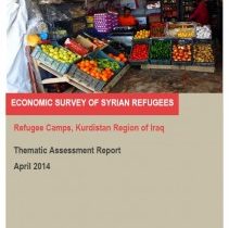 Economic Survey of Syrian Refugees in Camps in the Kurdistan Region of Iraq