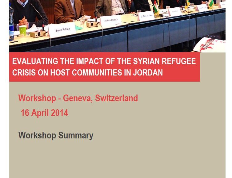 Evaluating the Impact of the Syrian Refugee Crisis on Jordanian Host ...