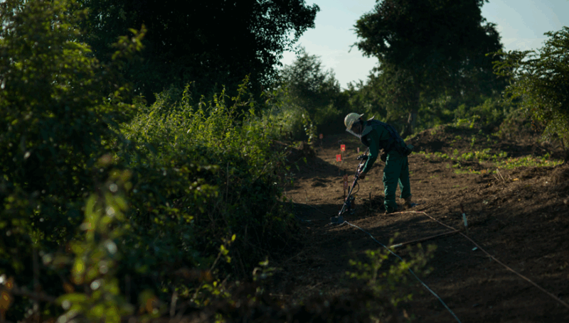 Balancing safety and sustainability: environmental impacts of humanitarian mine action